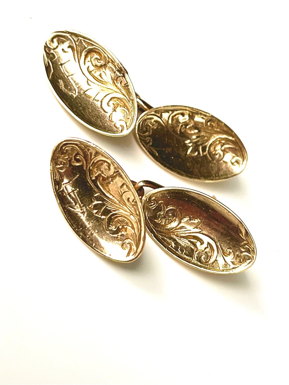 Antique Edwardian Gold Chain Cufflinks